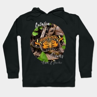 Pearl Crescent Butterfly Hoodie